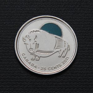 2011-25-cents-canada-wood-bison-colored-001